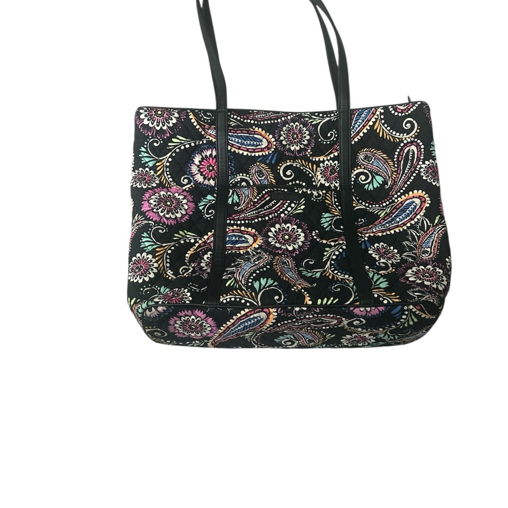 Vera Bradley Floral Paisley Tote Bag - Black and Multicolor